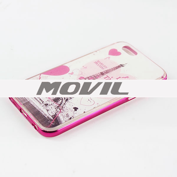 NP-2367 Galjanoplastia 2 en 1 funda de tpu para el iPhone 6-12